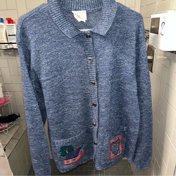 Vintage 90s Company Collection Sweater M Made USA back to school - Picture 1 of 8